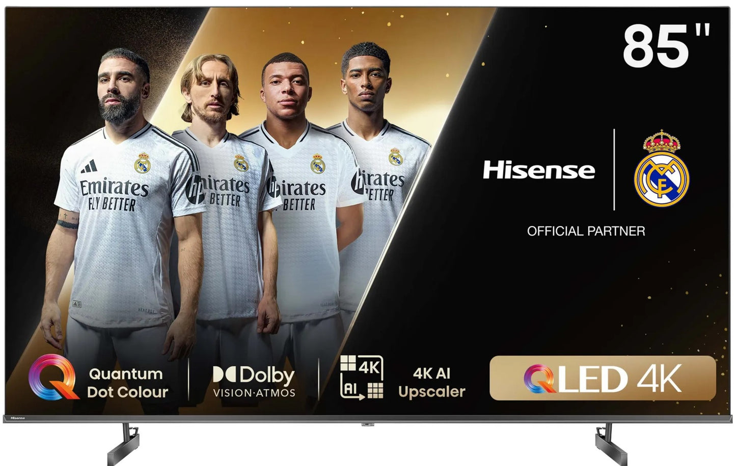 Hisense 85 Inch Q6N Smart 4K UHD QLED TV with Quantum Dot &