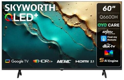 Skyworth 60 Inch QLED Google 4k UHD TV