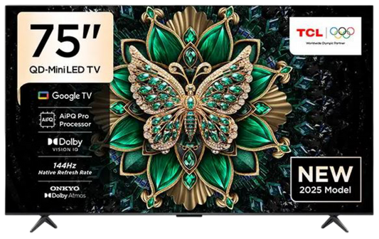 TCL 75 Inch QD Mini LED 4K Google TV