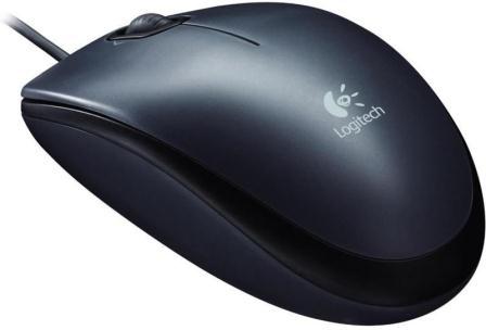 Logitech M90 USB Black Wired Mouse