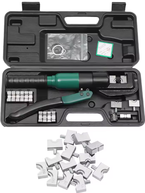 Solarix Manual Hydraulic Lug And Wire Crimper Tool Kit