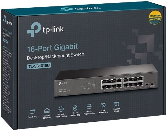 TP-Link 16-Port Gigabit Desktop Rackmount Switch