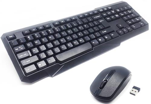UniQue Wireless USB 104 Keys Standard US Layout Keyboard & Mouse Combo